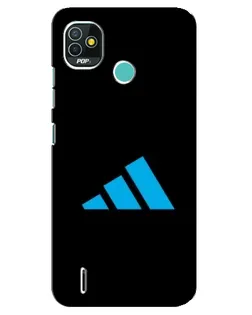 Чехол для TECNO Pop 5 (BD2p) с картинкой «Adidas Cyan Logo»