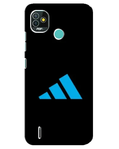 Чехол для TECNO Pop 5 (BD2p) с картинкой «Adidas Cyan Logo»