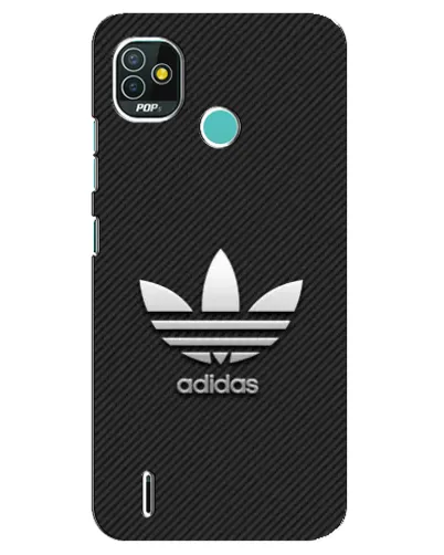 Чехол для TECNO Pop 5 (BD2p) с картинкой «Adidas Карбоновая текстура»