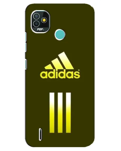 Чехол для TECNO Pop 5 (BD2p) с картинкой «Оливковый градиент Adidas»