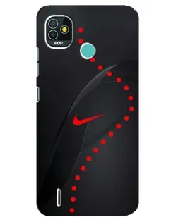 Чехол для TECNO Pop 5 (BD2p) с картинкой «Абстрактный дизайн Nike»