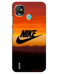 Чехол для TECNO Pop 5 (BD2p) с картинкой «Nike — вечерний горизонт»