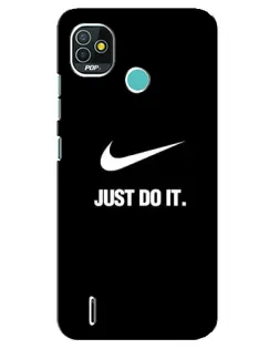 Чехол для TECNO Pop 5 (BD2p) с картинкой «Классический принт Nike»