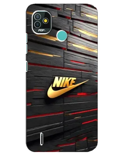 Чехол для TECNO Pop 5 (BD2p) с картинкой «Золотой Nike на металле» Чехол для TECNO Pop 5 (BD2p) с картинкой «Золотой Nike на металле»