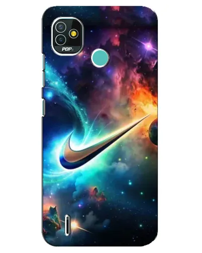 Чехол для TECNO Pop 5 (BD2p) с картинкой «Космический Nike Swoosh» Чехол для TECNO Pop 5 (BD2p) с картинкой «Космический Nike Swoosh»