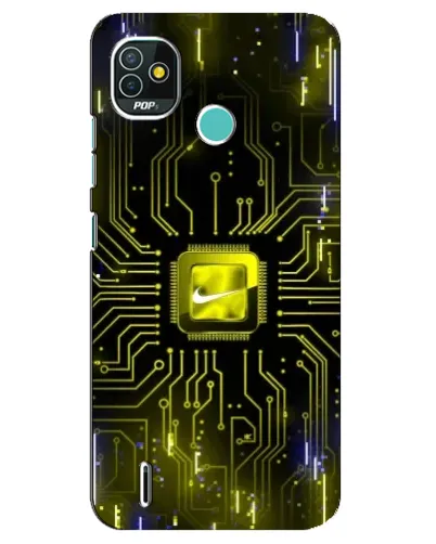 Чехол для TECNO Pop 5 (BD2p) с картинкой «Nike — золотая искра» Чехол для TECNO Pop 5 (BD2p) с картинкой «Nike — золотая искра»