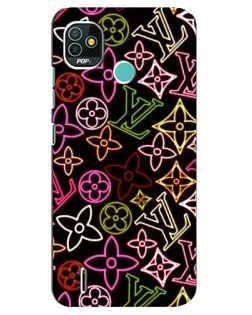 Чохол для TECNO Pop 5 (BD2p) з картинкою «Неоновий мікс Nike»