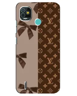 Чехол для TECNO Pop 5 (BD2p) с картинкой «Louis Vuitton — банты»