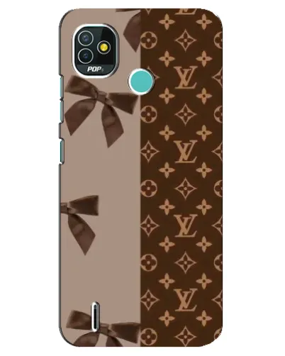 Чехол для TECNO Pop 5 (BD2p) с картинкой «Louis Vuitton — банты»