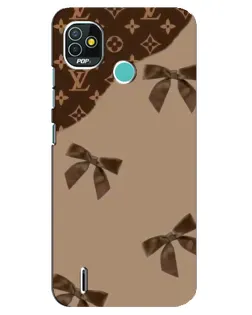 Чехол для TECNO Pop 5 (BD2p) с картинкой «LV — кофейный атлас»