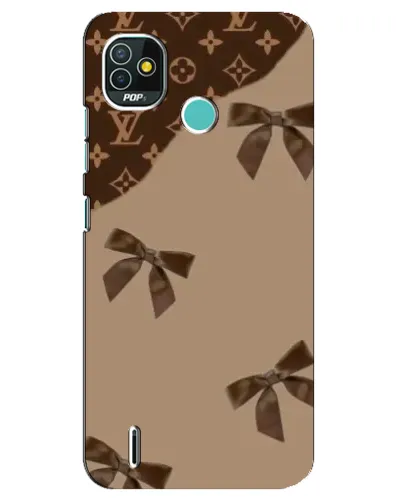Чехол для TECNO Pop 5 (BD2p) с картинкой «LV — кофейный атлас»