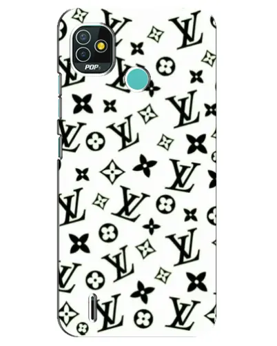 Чехол для TECNO Pop 5 (BD2p) с картинкой «Монохромный хаос LV»