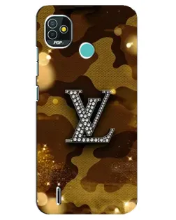 Чехол для TECNO Pop 5 (BD2p) с картинкой «Камуфляжный Louis Vuitton»
