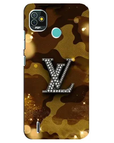 Чехол для TECNO Pop 5 (BD2p) с картинкой «Камуфляжный Louis Vuitton»