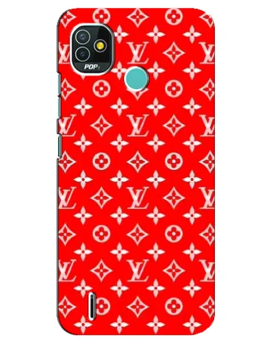 Чехол для TECNO Pop 5 (BD2p) с картинкой «Яркий паттерн LV»