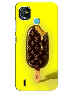 Чехол для TECNO Pop 5 (BD2p) с картинкой «Мороженое от LV»