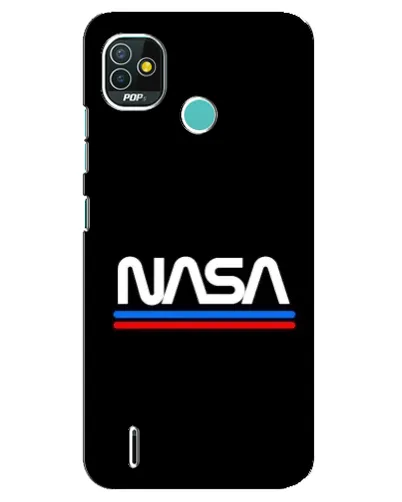 Чехол для TECNO Pop 5 (BD2p) с картинкой «NASA — классика Red Blue» Чехол для TECNO Pop 5 (BD2p) с картинкой «NASA — классика Red Blue»
