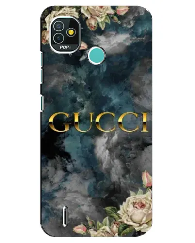Чехол для TECNO Pop 5 (BD2p) с картинкой «Абстрактные цветы Gucci» Чехол для TECNO Pop 5 (BD2p) с картинкой «Абстрактные цветы Gucci»
