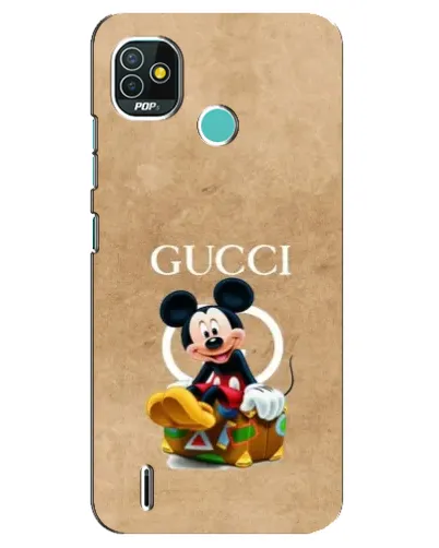 Чехол для TECNO Pop 5 (BD2p) с картинкой «Микки Маус Gucci — крафт» Чехол для TECNO Pop 5 (BD2p) с картинкой «Микки Маус Gucci — крафт»