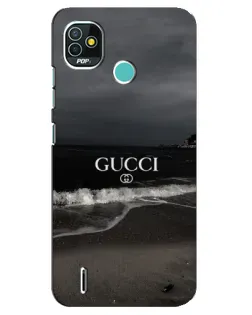 Чехол для TECNO Pop 5 (BD2p) с картинкой «Gucci — морской прибой»