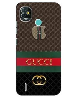 Чехол для TECNO Pop 5 (BD2p) с картинкой «Gucci — брендированный десерт»