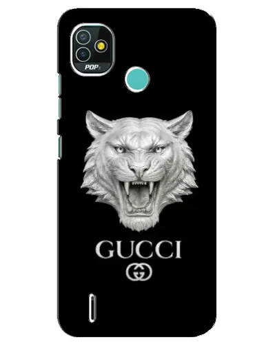 Чохол для TECNO Pop 5 (BD2p) з картинкою «Gucci — срібний лев» Чохол для TECNO Pop 5 (BD2p) з картинкою «Gucci — срібний лев»