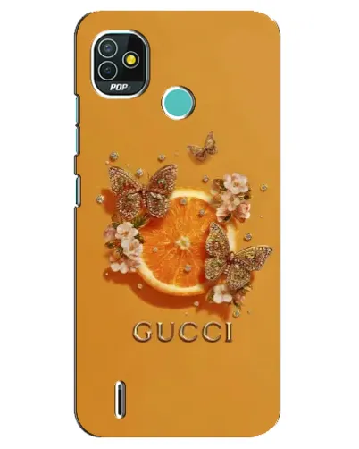 Чохол для TECNO Pop 5 (BD2p) з картинкою «Gucci — золоті метелики» Чохол для TECNO Pop 5 (BD2p) з картинкою «Gucci — золоті метелики»