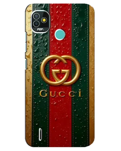 Чохол для TECNO Pop 5 (BD2p) з картинкою «Gucci — фірмова смуга та золото» Чохол для TECNO Pop 5 (BD2p) з картинкою «Gucci — фірмова смуга та золото»