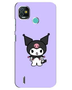 Чохол для TECNO Pop 5 (BD2p) з картинкою «Kuromi — ніжний фіолетовий»