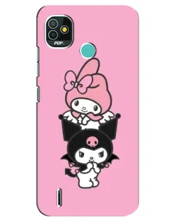 Чохол для TECNO Pop 5 (BD2p) з картинкою «My Melody та Kuromi»