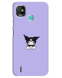 Чохол для TECNO Pop 5 (BD2p) з картинкою «Kuromi — фіолетовий мінімалізм»