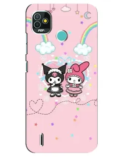Чохол для TECNO Pop 5 (BD2p) з картинкою «My Melody та Kuromi»
