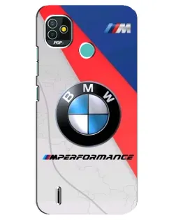 Чехол для TECNO Pop 5 (BD2p) с картинкой «BMW Performance стиль»