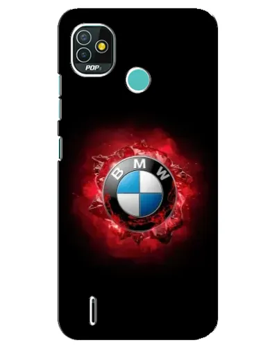 Чехол для TECNO Pop 5 (BD2p) с картинкой «Логотип BMW — вспышка»