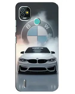Чохол для TECNO Pop 5 (BD2p) з картинкою «BMW в білому диму» Чохол для TECNO Pop 5 (BD2p) з картинкою «BMW в білому диму»