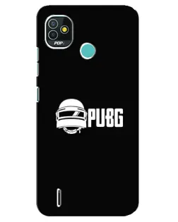 Чехол для TECNO Pop 5 (BD2p) с картинкой «PUBG — классический лого»