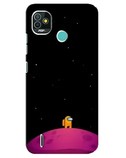 Чохол для TECNO Pop 5 (BD2p) з картинкою «Самотній герой на планеті» Чохол для TECNO Pop 5 (BD2p) з картинкою «Самотній герой на планеті»