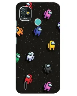 Чохол для TECNO Pop 5 (BD2p) з картинкою «Космічний патерн Among Us» Чохол для TECNO Pop 5 (BD2p) з картинкою «Космічний патерн Among Us»