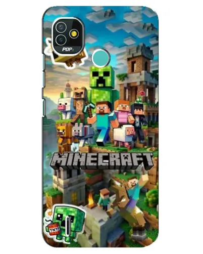 Чехол для TECNO Pop 5 (BD2p) с картинкой «Замок Minecraft» Чехол для TECNO Pop 5 (BD2p) с картинкой «Замок Minecraft»