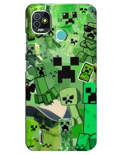 Чохол для TECNO Pop 5 (BD2p) з картинкою «Кріпери Minecraft» Чохол для TECNO Pop 5 (BD2p) з картинкою «Кріпери Minecraft»