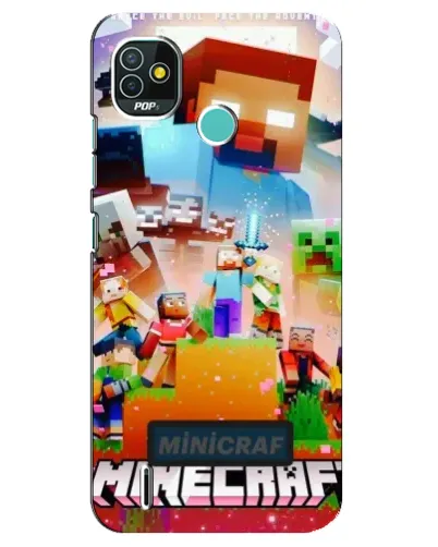 Чехол для TECNO Pop 5 (BD2p) с картинкой «Minecraft герои игры» Чехол для TECNO Pop 5 (BD2p) с картинкой «Minecraft герои игры»