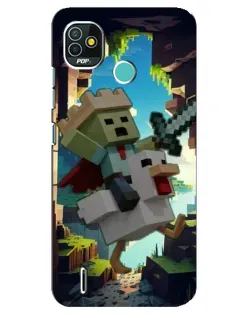 Чохол для TECNO Pop 5 (BD2p) з картинкою «Стів та гусь» Чохол для TECNO Pop 5 (BD2p) з картинкою «Стів та гусь»
