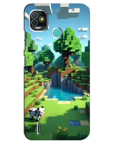 Чехол для TECNO Pop 5 (BD2p) с картинкой «Minecraft летний день» Чехол для TECNO Pop 5 (BD2p) с картинкой «Minecraft летний день»