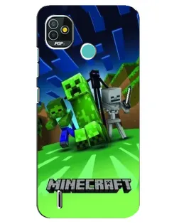 Чехол для TECNO Pop 5 (BD2p) с картинкой «Команда героев игры»