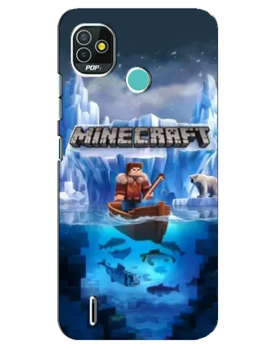 Чехол для TECNO Pop 5 (BD2p) с картинкой «Minecraft ледяной мир» Чехол для TECNO Pop 5 (BD2p) с картинкой «Minecraft ледяной мир»