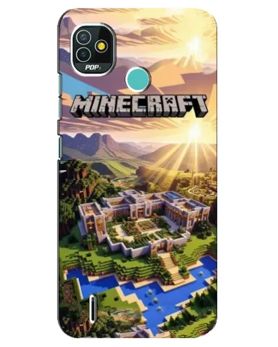 Чехол для TECNO Pop 5 (BD2p) с картинкой «Minecraft панорама» Чехол для TECNO Pop 5 (BD2p) с картинкой «Minecraft панорама»