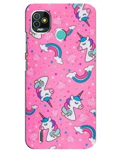Чехол для TECNO Pop 5 (BD2p) с картинкой «Unicorn паттерн розовый» Чехол для TECNO Pop 5 (BD2p) с картинкой «Unicorn паттерн розовый»
