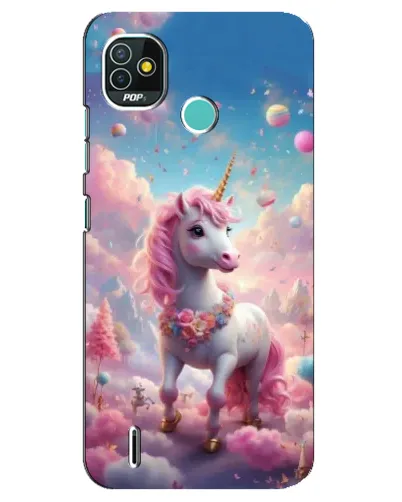 Чехол для TECNO Pop 5 (BD2p) с картинкой «Единорог среди облаков»