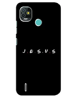 Чехол для TECNO Pop 5 (BD2p) с картинкой «Точки веры J.E.S.U.S.»