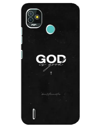 Чехол для TECNO Pop 5 (BD2p) с картинкой «GOD — Бог над всем»